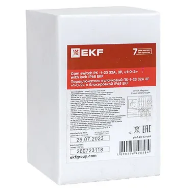 ПК-1-23 32А 3P "1-0-2" блок. IP65 EKF