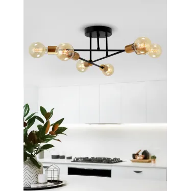 Люстра Kerstin 5078-306 6 х Е27 40 Вт лофт - кантри