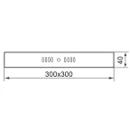 Светильник светодиодный ДПО-24w 4000K 1760Лм квадратный белый