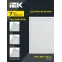 LIGHTING PRO Светильник светодиодный ДВО 1201A 30Вт 3000К IP54 595х595мм микропризма БАП 3ч IEK