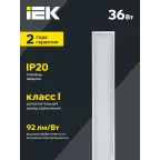 Светильник светодиодный ДВО 6567-O 36Вт 4000К 1200х180х20 опал IEK