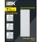 LIGHTING PRO Светильник светодиодный ДВО 1081 30Вт 3000К IP40 1195х295мм микропризма IEK