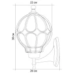 Светильник НБУ-60w вверх Е27 IP44 черное золото