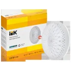 Светильник светодиодный ДПБ 2008 18Вт IP20 4000К круг белый IEK
