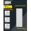LIGHTING PRO Светильник светодиодный ДВО 1011 18Вт 3000К IP40 595х180мм микропризма IEK