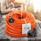 Удлинитель силовой UPx-1-2x1.5-50m-IP44 в бухте б/з 50м 1 гн ПВС 2х1.5 UPx-1-2x1.5-50m-IP44