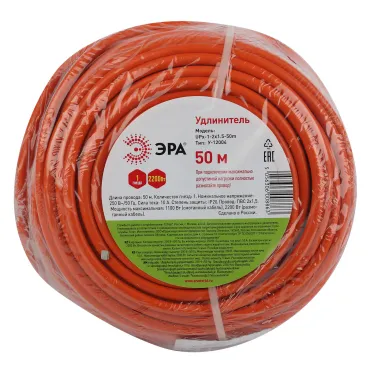 Удлинитель силовой UPx-1-2x1.5-50m-IP44 в бухте б/з 50м 1 гн ПВС 2х1.5 UPx-1-2x1.5-50m-IP44