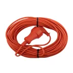 Удлинитель-шнур PROconnect ПВС 2х0.75, 20 м, б/з, 6 А, 1300 Вт, IP20, оранжевый