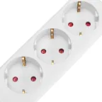 Удлинитель STANDARD 3 гнезда, 5 м, 3х1,0 мм2, с/з, белый