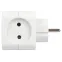 Разветвитель электрический SP-2-USB-W на 2 розетки + 2xUSB 2400mA, без заземл 10А (белый)