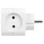 Разветвитель электрический SP-2-USB-W на 2 розетки + 2xUSB 2400mA, без заземл 10А (белый)