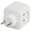 Разветвитель электрический SP-2-USB-W на 2 розетки + 2xUSB 2400mA, без заземл 10А (белый)