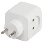 Разветвитель электрический SP-2-USB-W на 2 розетки + 2xUSB 2400mA, без заземл 10А (белый)