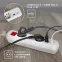 Удлинитель электрический UB-3es-1,5m-USB c заземлением с выключателем 3 розетки + 1xUSBA+1xUSBC 1,5м 10А