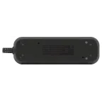 Колодка 3 розетки с зазeмлением черная KX-3e-B