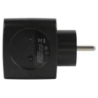 Разветвитель электрический SP-2-USB-B на 2 розетки + 2xUSB 2400mA, без заземл 10А (черный)