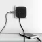 Разветвитель электрический SP-2-USB-B на 2 розетки + 2xUSB 2400mA, без заземл 10А (черный)