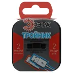 Разветвитель электрический SP-2-USB-B на 2 розетки + 2xUSB 2400mA, без заземл 10А (черный)