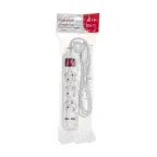 Удлинитель STANDARD 3 гнезда, 1,5 м, 3х1,0 мм2, с/з, с выключателем, 2 USB, белый