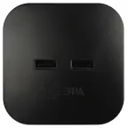 Разветвитель электрический SP-4-USB-B на 4 розетки + 2xUSB 2400mA, без заземл 10А (черный)