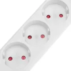 Удлинитель STANDARD 3 гнезда, 3 м, 2х1,0 мм2, б/з, белый
