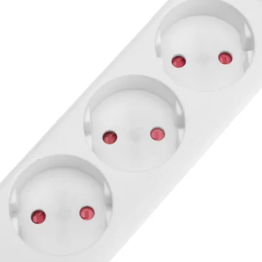 Удлинитель STANDARD 3 гнезда, 3 м, 2х1,0 мм2, б/з, белый