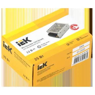 Драйвер LED ИПСН-PRO 25Вт 12 В блок - клеммы IP20 IEK