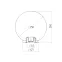 НТУ 01-60-251 , шар белый D-250 mm