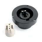 Светильник НТУ-02-60-205 Шар d-200мм призма дымчатый Е27 на трубу IP44