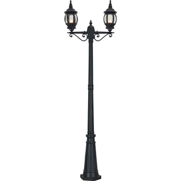 Светильник 8114 2х100W 230V E27 2х(160х160)х2300мм черный
