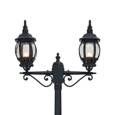 Светильник 8114 2х100W 230V E27 2х(160х160)х2300мм черный