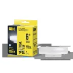                  Лампа светодиодная T75 таблетка 6Вт 230В 6500К GX53 IEK
               