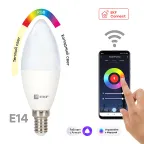                  Лампа умная светодиодная LED 5вт Е14 RGBW WiFi connect
               