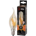 Лампа светодиодная F-LED BXS-9W-827-E14 gold (филамент, свеча на ветру золот, 9Вт, тепл, E14) (10/100/1000)