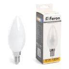 Лампа светодиодная LED 15вт Е14 теплый матовая свеча FILAMENT
