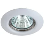                  Светильник штампованный MR16,12V/220V, 50W белый ST3 WH
               
