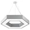 Светильник LED Geometria Hexagon SPO-123-W-40K-045 45Вт 4000K 2500Лм IP40 600*80 белый подвесной драйвер внутри