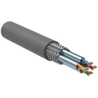 Витая пара S/FTP кат 6а 4 пары 23AWG PVC серый 305м