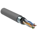 Витая пара F/UTP кат 6 4 пары 23AWG solid 305м PVC серый