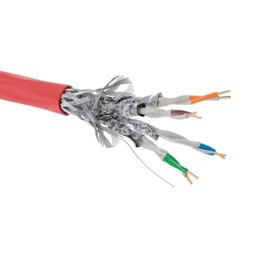 Витая пара S/FTP 4 пары CAT 6 нг(А)-FRHF бухта красный 305м