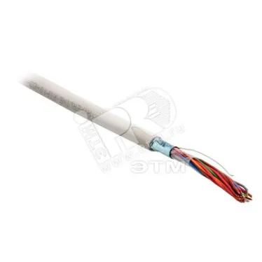 Витая пара U/UTP кат 3 10 пар AWG24 solid IN LSZH нг(А)-HF серый 500м