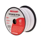                 Провод ПГВА 1х0.75 мм2, белый, бухта 100 м,
               