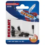 Наконечник штыревой втулочный изолир F-8 мм 1.5 кв мм, черный, 10 шт, REXANT