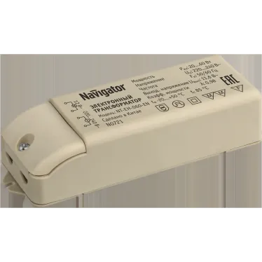 Трансформатор электронный 60w 12v с защитой