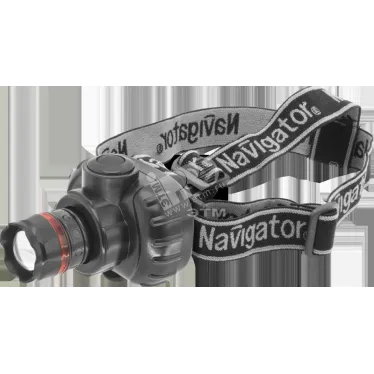 Фонарь светодиодный NPT-H03-3AAA 1LED 1Вт налобный пластик