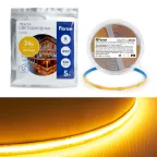Лента светодиодная LEDх320/м COB 5м 8w/m 24в желтый