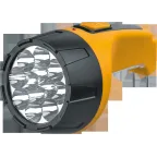 Фонарь светодиодный NPT-CP05-ACCU 12+10LED аккумуляторный с вилкой для зарядки пластик