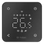 Термостат комнатный сенсорный встраиваемый Rsmart-FB с Wi-Fi подключением черный