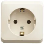                  ЭТЮД Розетка наружная с заземлением без шторок бежевая
               