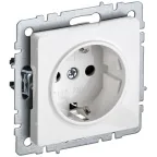                  BRITE Розетка с заземлением с защитными шторками 16А РС14-1-0-БрБ белый
               